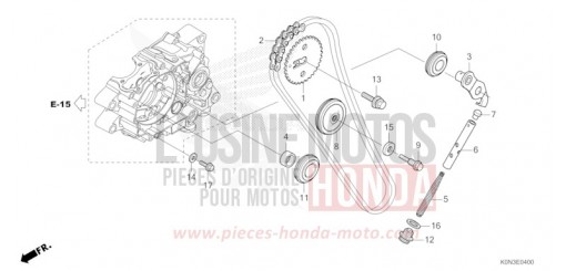 CHAINE A CAMES/TENDEUR CBF125MER de 2024